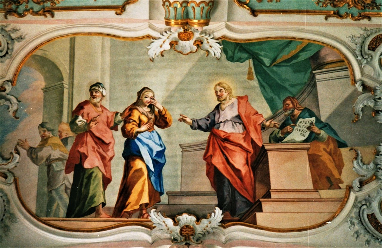 Affreschi della Wieskirche. Chiesa del Pellegrinaggio del Salvatore Flagellato - Steingaden 6